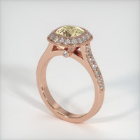 1.28 Ct. Sapphire Ring, 14K Rose Gold 2
