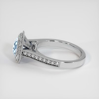 1.58 Ct. Blue Sapphire Ring, 10K White Gold 4