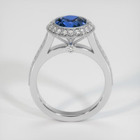 1.94 Ct. Blue Sapphire Ring, 10K White Gold 3