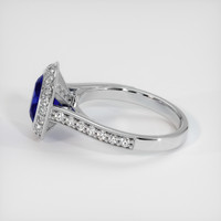 1.67 Ct. Blue Sapphire Ring, 10K White Gold 4