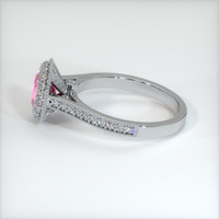 1.09 Ct. Pink Sapphire Ring, 10K White Gold 4