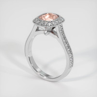 1.58 Ct. Padparadscha Sapphire Ring, 10K White Gold 2