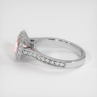 1.58 Ct. Padparadscha Sapphire Ring, 10K White Gold 4