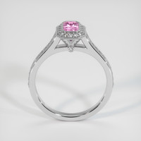 0.55 Ct. Pink Sapphire Ring, 10K White Gold 3