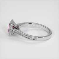 0.55 Ct. Pink Sapphire Ring, 10K White Gold 4