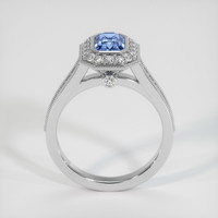 1.11 Ct. Blue Sapphire Ring, 10K White Gold 3