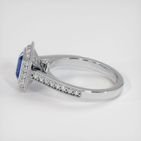1.11 Ct. Blue Sapphire Ring, 10K White Gold 4