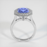 4.09 Ct. Sapphire Ring, 14K White Gold 3