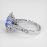 4.09 Ct. Sapphire Ring, 14K White Gold 4