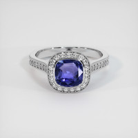1.55 Ct. Color Change Sapphire Ring, 14K White Gold 1