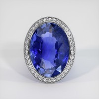 41.97 Ct. Sapphire Ring, 14K White Gold 1