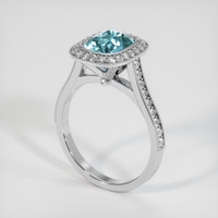 3.55 Ct. Gemstone Ring, 14K White Gold 2