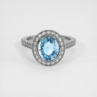 2.39 Ct. Gemstone Ring, 14K White Gold 1