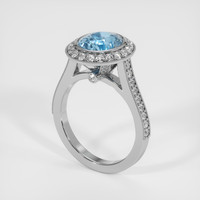 2.39 Ct. Gemstone Ring, 14K White Gold 2