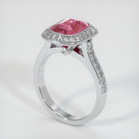 2.38 Ct. Sapphire Ring, 14K White Gold 2