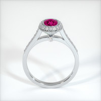 0.80 Ct. Ruby Ring, 14K White Gold 3