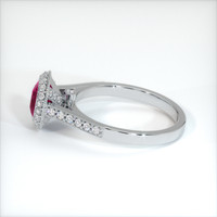 0.80 Ct. Ruby Ring, 14K White Gold 4