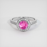 1.67 Ct. Sapphire Ring, 14K White Gold 1