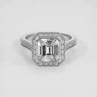 4.01 Ct. White Sapphire Ring, 14K White Gold 1