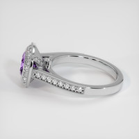 1.15 Ct. Sapphire Ring, 14K White Gold 4