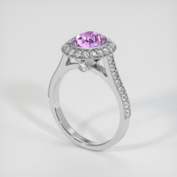 1.37 Ct. Sapphire Ring, 14K White Gold 2