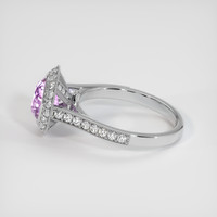 1.37 Ct. Sapphire Ring, 14K White Gold 4