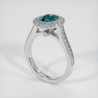 2.55 Ct. Sapphire Ring, 14K White Gold 2