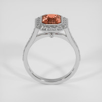 3.02 Ct. Padparadscha Sapphire Ring, 14K White Gold 3