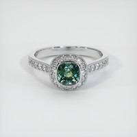 1.01 Ct. Sapphire Ring, 14K White Gold 1