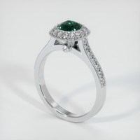 1.01 Ct. Sapphire Ring, 14K White Gold 2