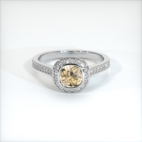 1.08 Ct. Sapphire Ring, 14K White Gold 1