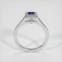 0.50 Ct. Sapphire Ring, 18K White Gold 3