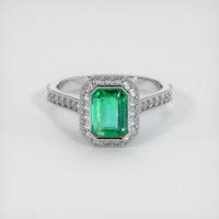 Emerald Ring 1.03 Ct. 18K White Gold Preview