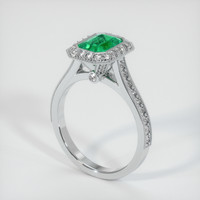 Emerald Ring 1.03 Ct. 18K White Gold Preview