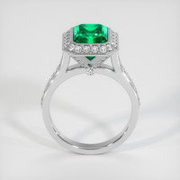 2.98 Ct. Emerald Ring, 18K White Gold 3