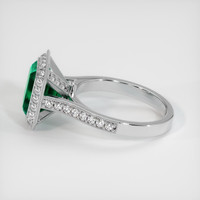 2.98 Ct. Emerald Ring, 18K White Gold 4