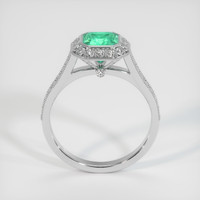 0.88 Ct. Emerald Ring, 18K White Gold 3