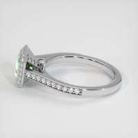 0.84 Ct. Emerald Ring, 18K White Gold 4