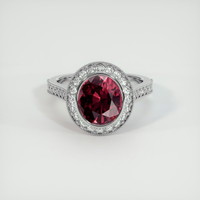 3.52 Ct. Gemstone Ring, 18K White Gold 1