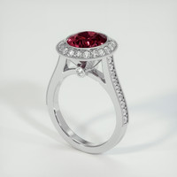3.52 Ct. Gemstone Ring, 18K White Gold 2