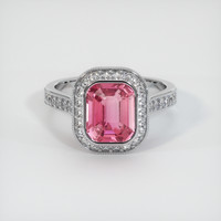 2.38 Ct. Sapphire Ring, 18K White Gold 1