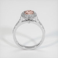 1.08 Ct. Padparadscha Sapphire Ring, 18K White Gold 3