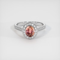 1.35 Ct. Sapphire Ring, 18K White Gold 1