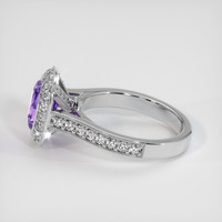 1.76 Ct. Sapphire Ring, 18K White Gold 4