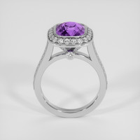 4.69 Ct. Purple Sapphire Ring, 18K White Gold 3