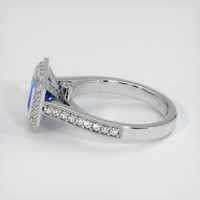 1.70 Ct. Blue Sapphire Ring, 18K White Gold 4