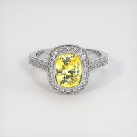 2.68 Ct. Sapphire Ring, 18K White Gold 1