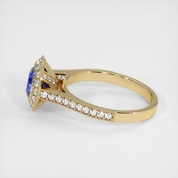 1.13 Ct. Blue Sapphire Ring, 10K Yellow Gold 4