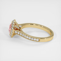1.12 Ct. Padparadscha Sapphire Ring, 10K Yellow Gold 4
