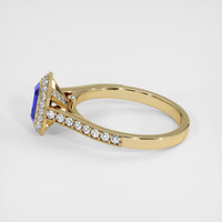 1.09 Ct. Blue Sapphire Ring, 10K Yellow Gold 4